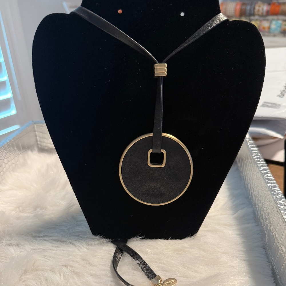 Chico's Black & White Adjustable Necklace - Picture 2 of 4